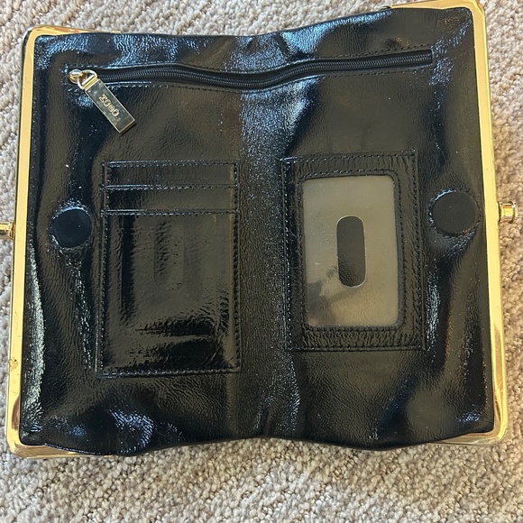 Hobo Black Patent Leather Clutch/Wallet - Picture 4 of 6
